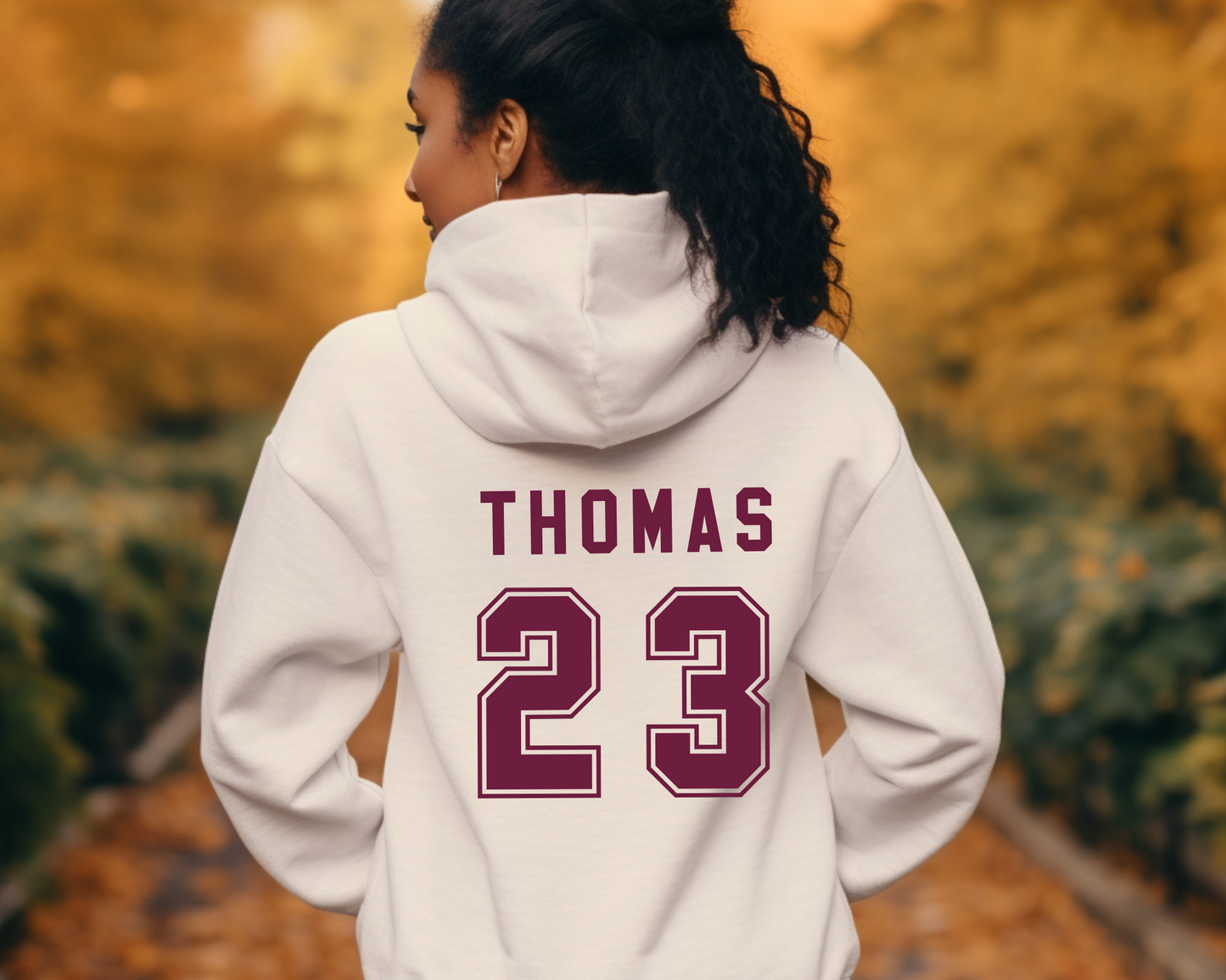 Custom Name and Number Baseball Hoodie