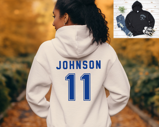 Custom Name and Number Baseball Hoodie