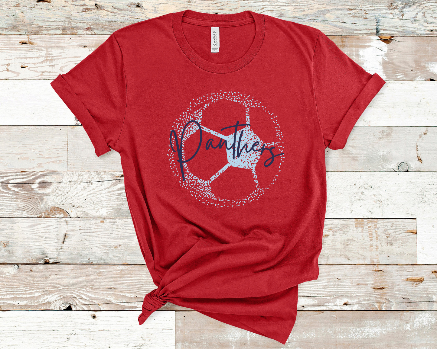 Personalized Faded Soccer Ball Tee