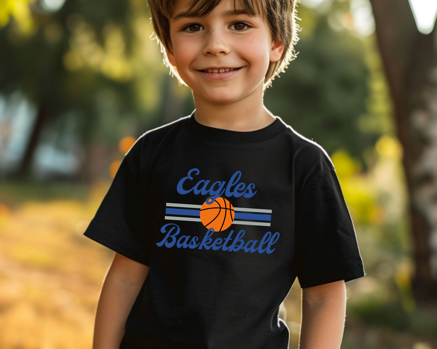 Retro Basketball Tee Youth Size