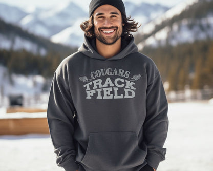 Custom Curve Track and Field Hoodie (Unisex)