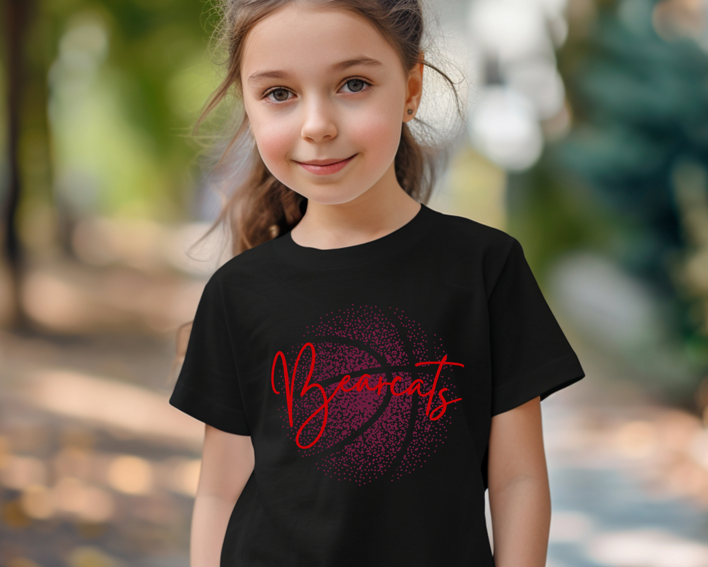 Personalized Faded Basketball Tee Youth Size