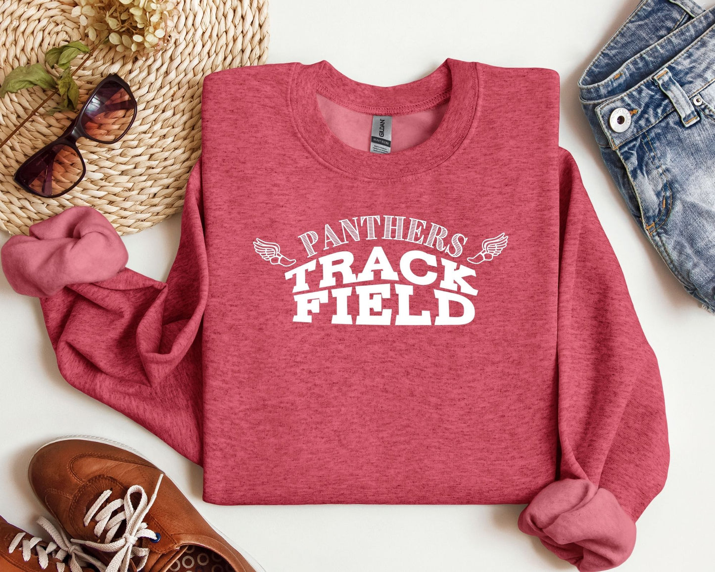 Custom Curve Track and Field Sweatshirt (Unisex)