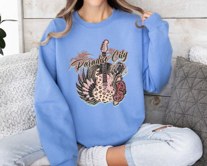 Paradise City Guitar Sweatshirt