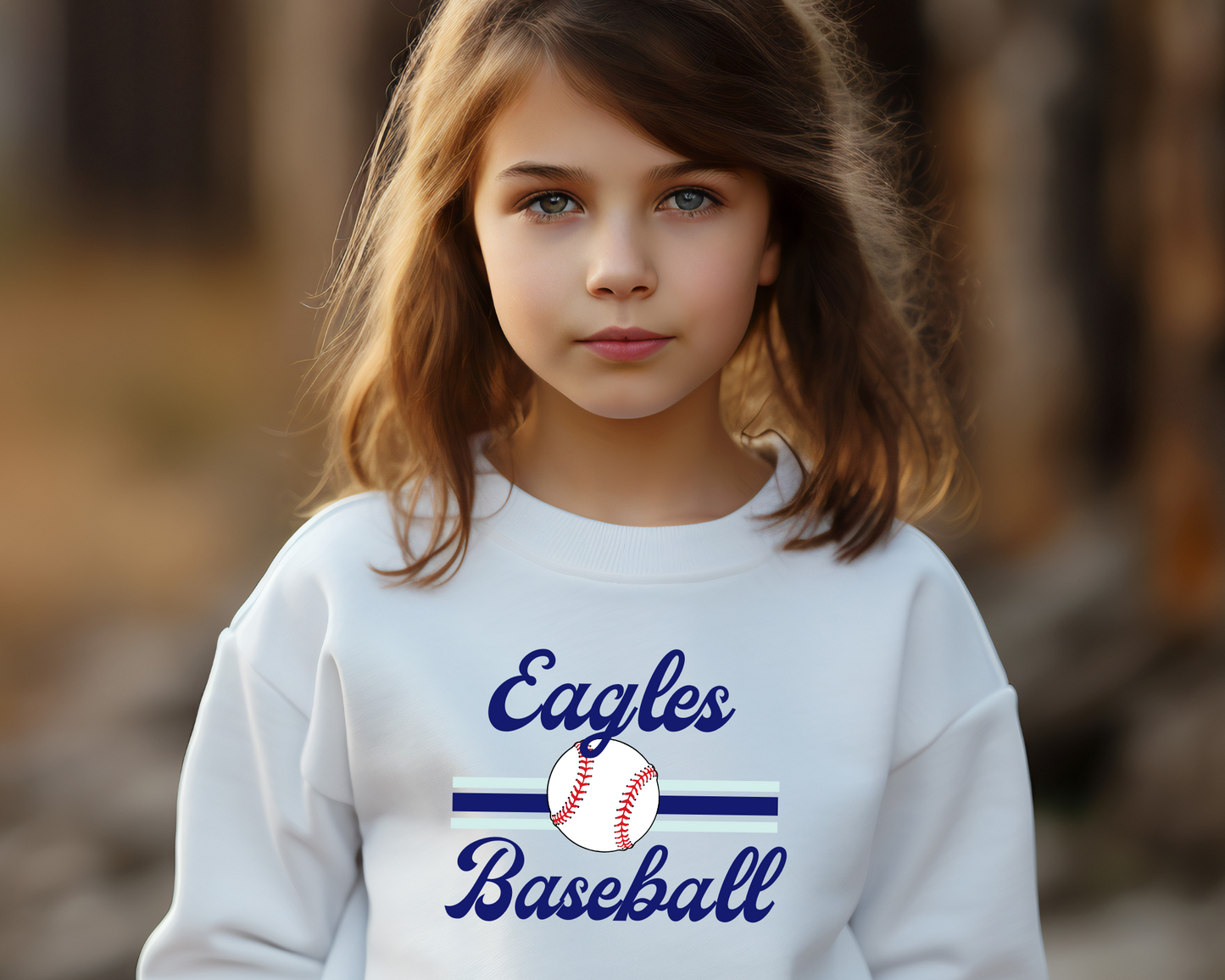 Retro Baseball Sweatshirt Youth Size