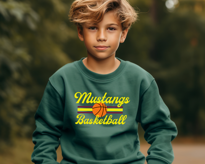 Retro Basketball Sweatshirt Youth Size