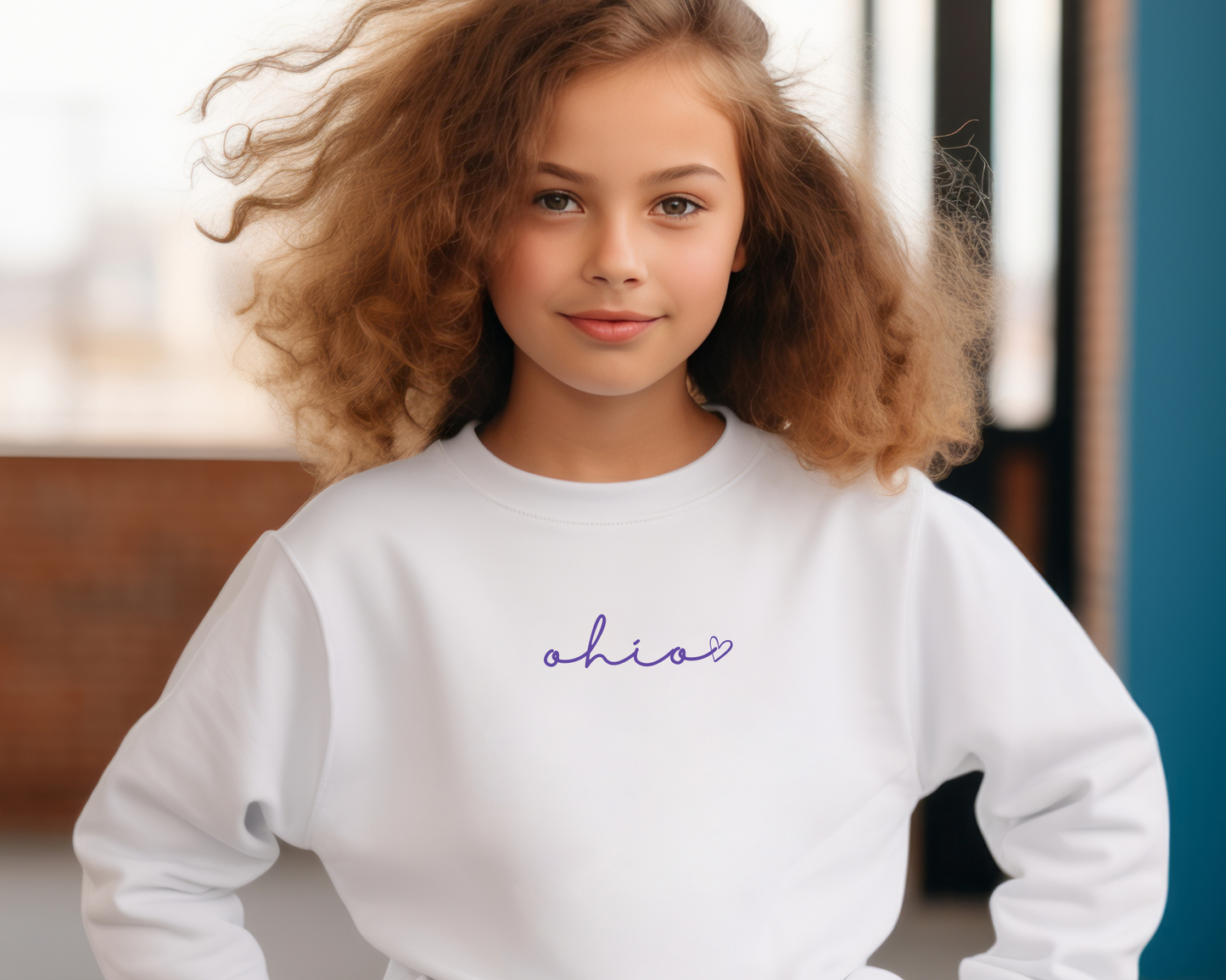 Cursive State Sweatshirt Youth Size