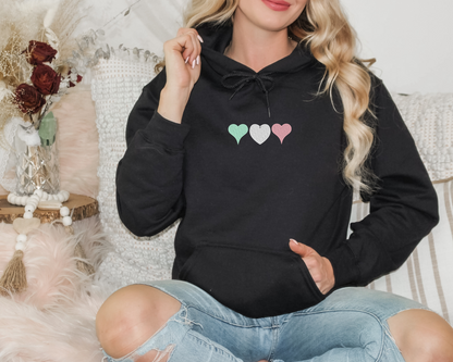 My Heart Embroidered Hoodie