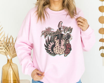 Paradise City Guitar Sweatshirt