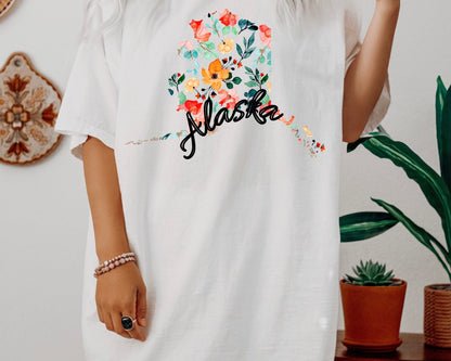 Trendy Floral State Tee