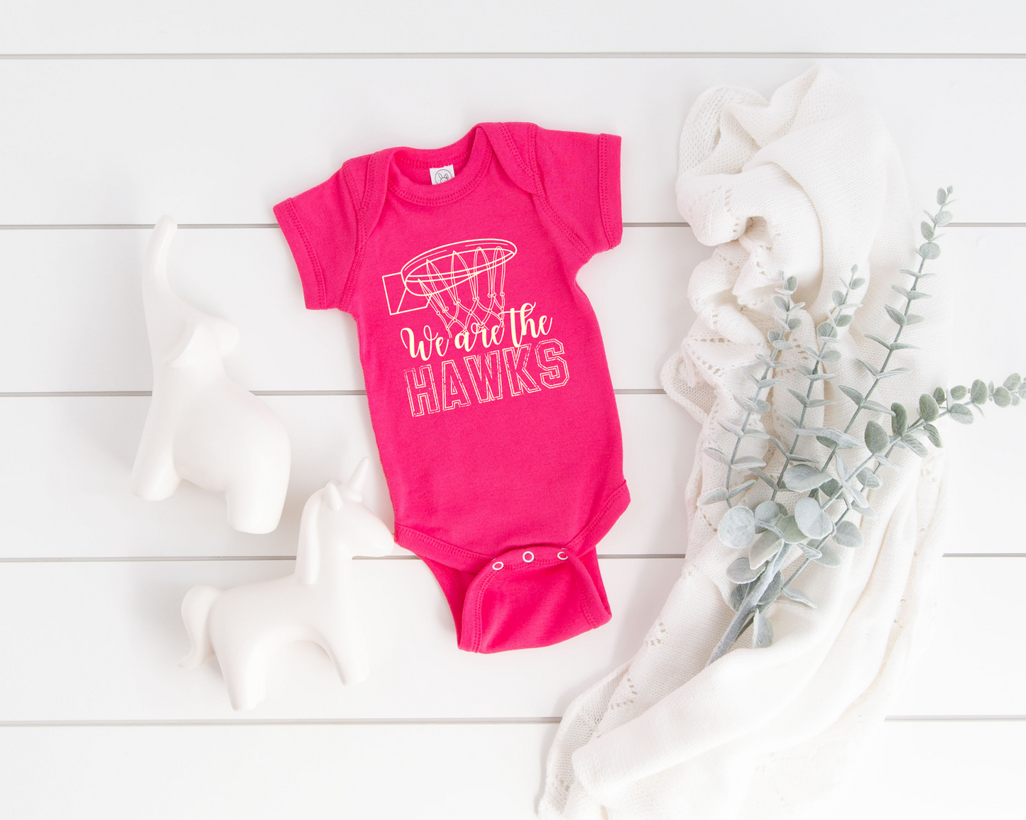 We Are The Team Personalized Baby Bodysuit