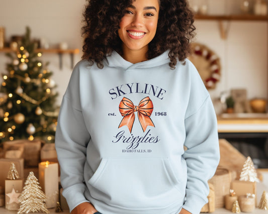 Skyline Basketball Hoodie Bow La Bella Rose Boutique