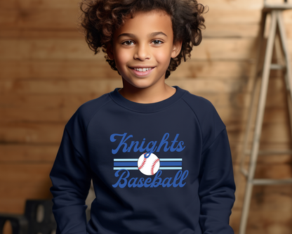 Retro Baseball Sweatshirt Youth Size