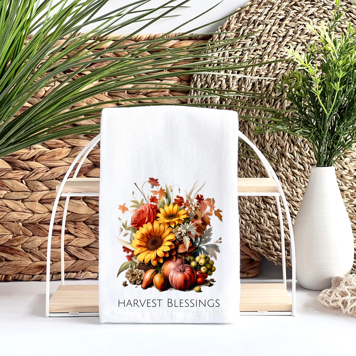 Fall Floral Tea Towels