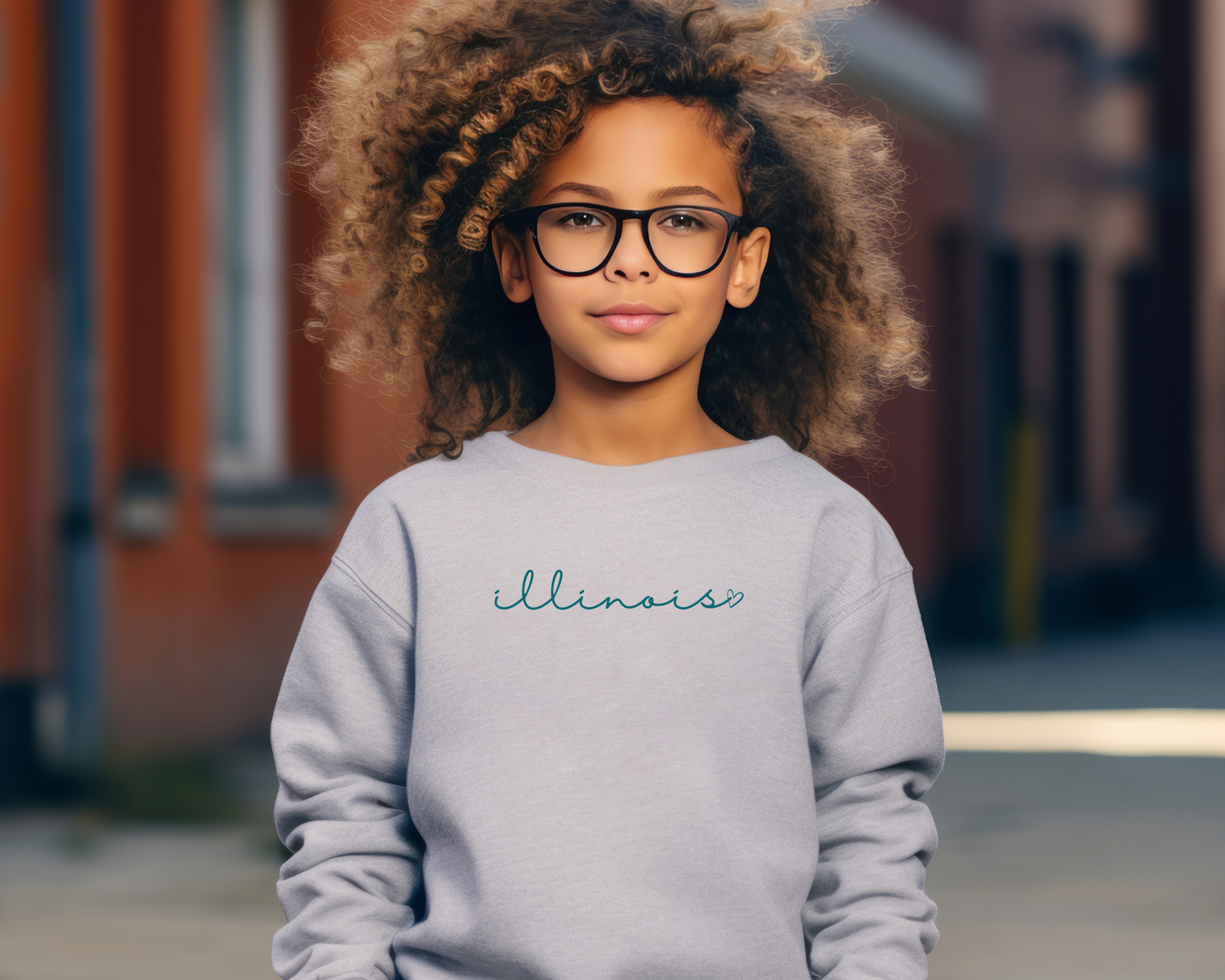 Cursive State Sweatshirt Youth Size