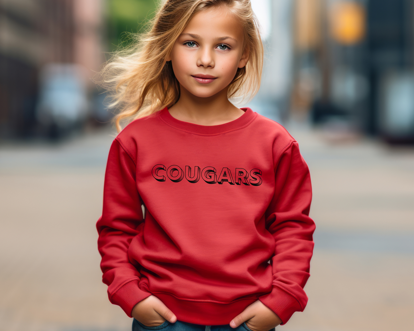 Boxy Mascot Sweatshirt Youth Size