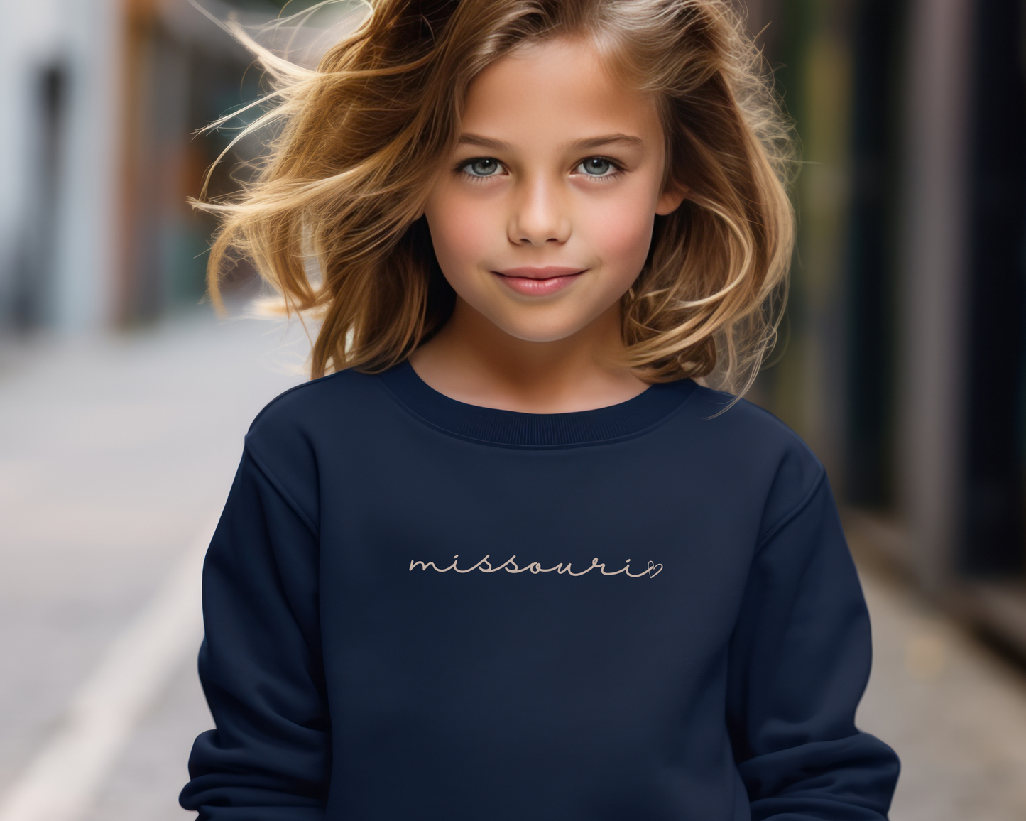 Cursive State Sweatshirt Youth Size