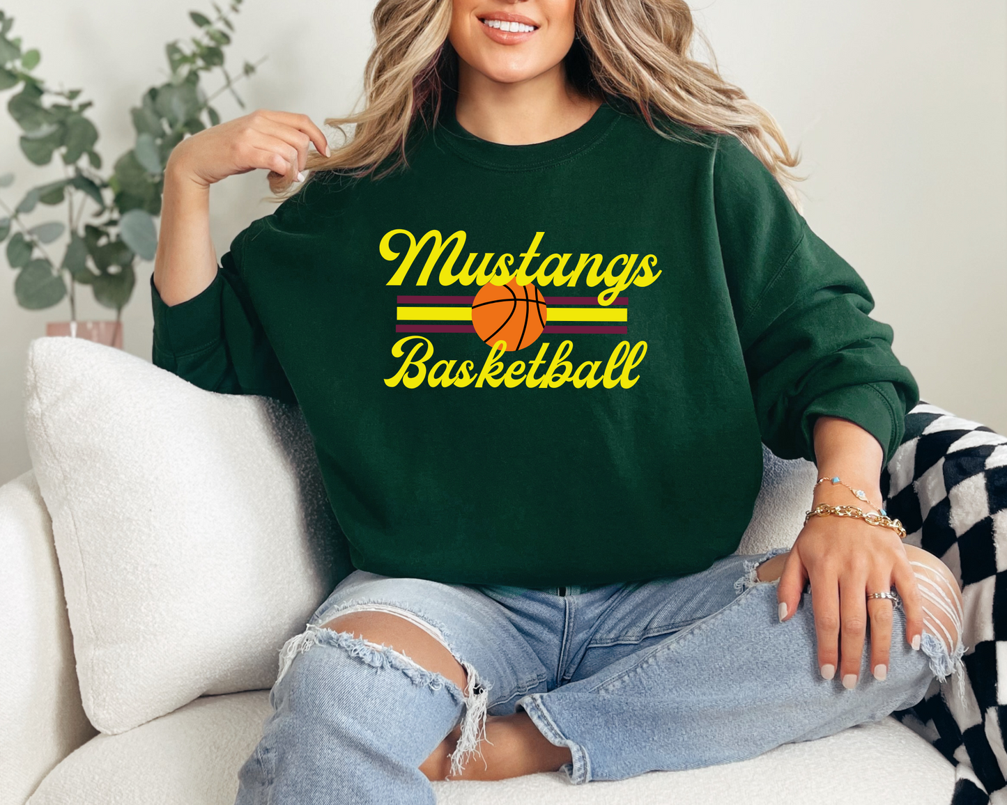 Retro Basketball Sweatshirt