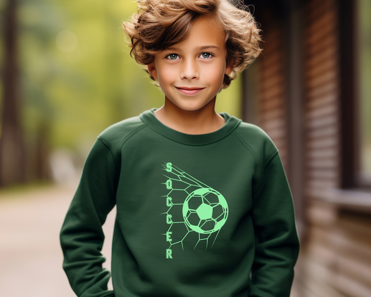 Personalized Soccer Fan Sweatshirt Youth Size