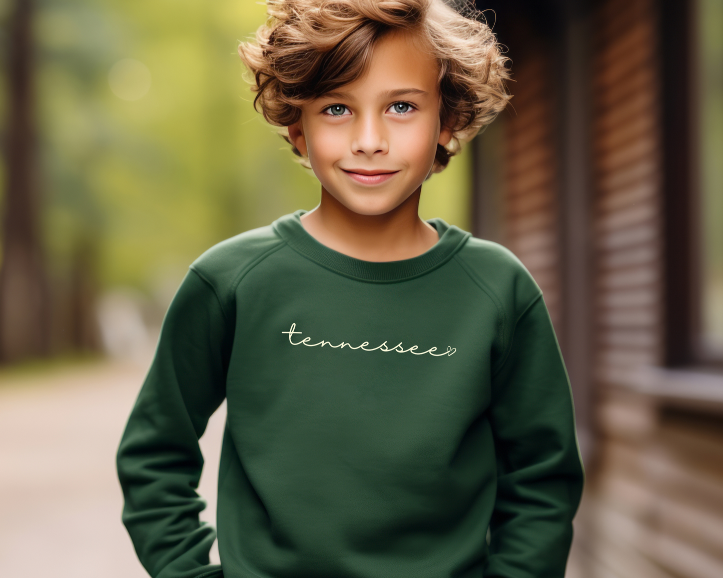 Cursive State Sweatshirt Youth Size