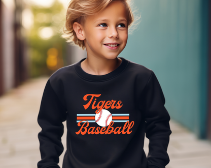 Retro Baseball Sweatshirt Youth Size