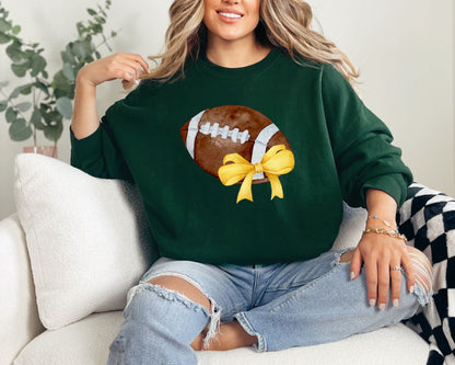 Football Bow Sweatshirt