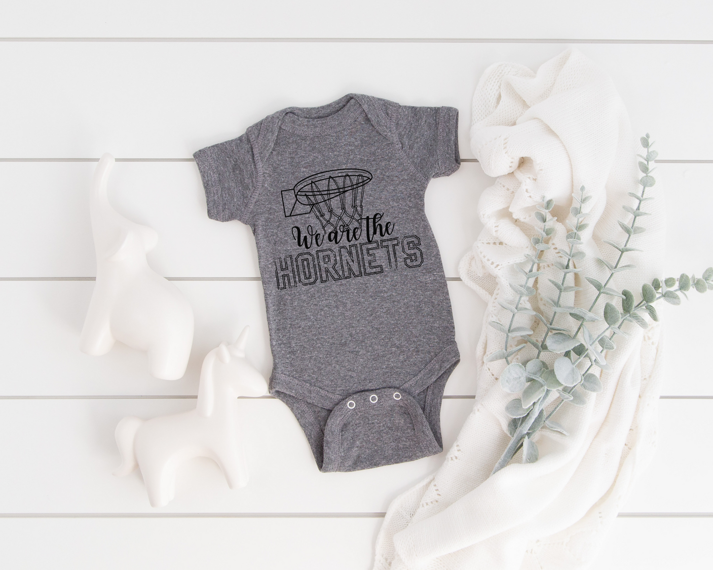 We Are The Team Personalized Baby Bodysuit