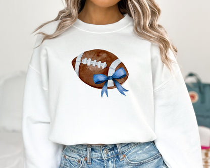 Football Bow Sweatshirt