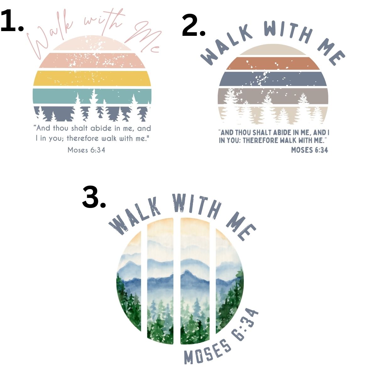Walk With Me | Moses 6:34 | Foot Steps Hoodie rainbow La Bella Rose Boutique