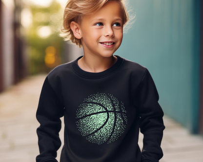 Faded Basketball Sweatshirt Youth Size