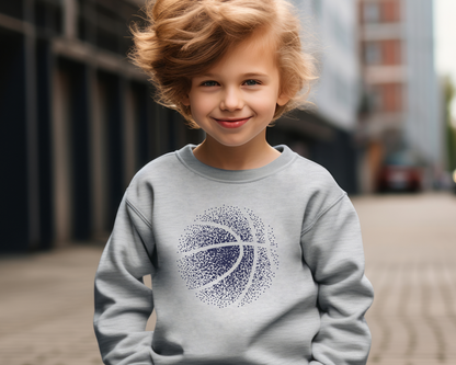 Faded Basketball Sweatshirt Youth Size