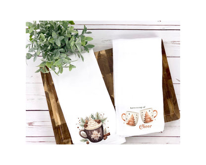 Festive Christmas Mug Tea Towel La Bella Rose Boutique