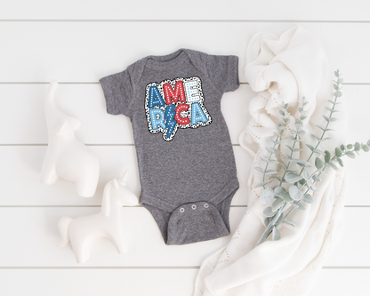 America Baby Bodysuits