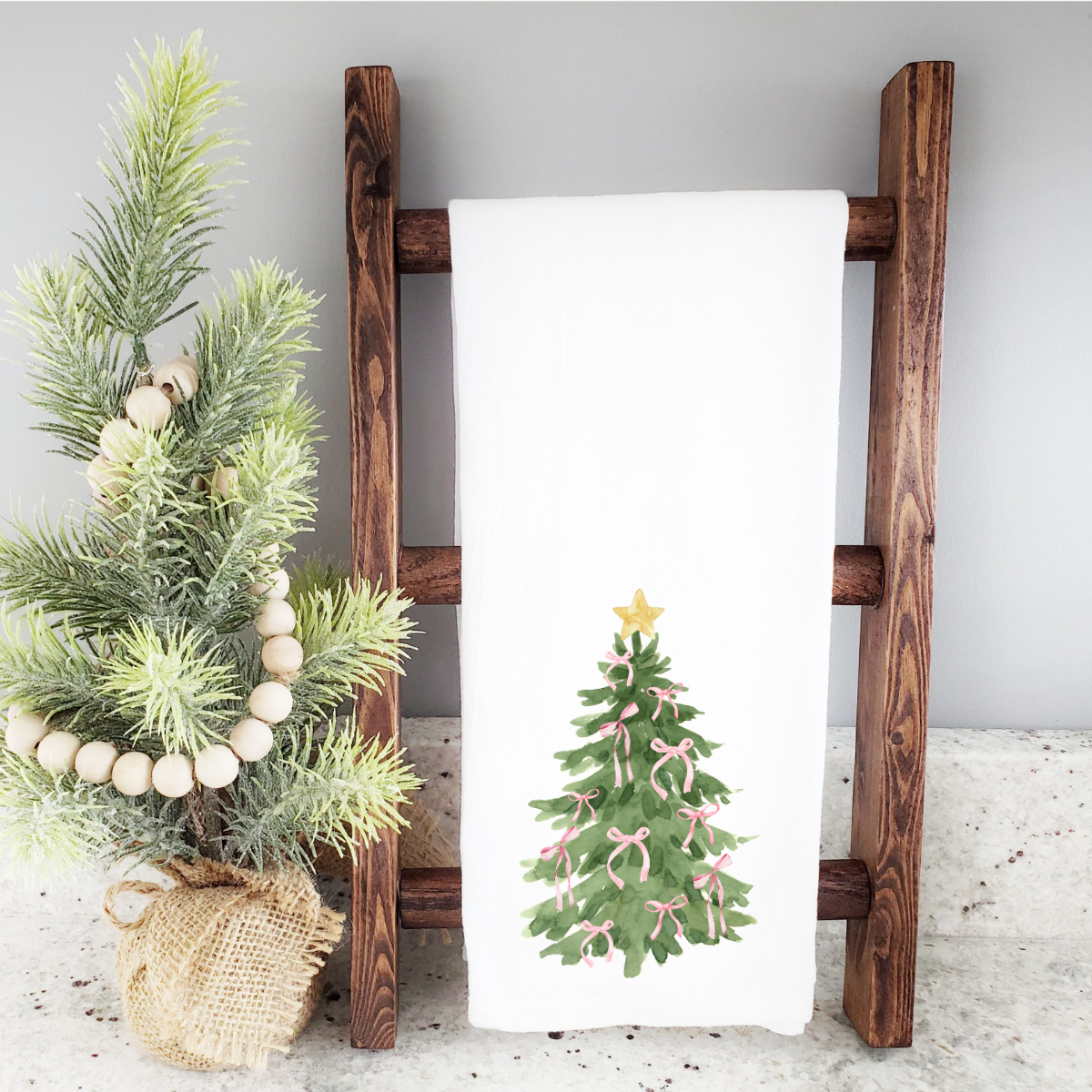 Christmas Tree Farm Tea Towel La Bella Rose Boutique