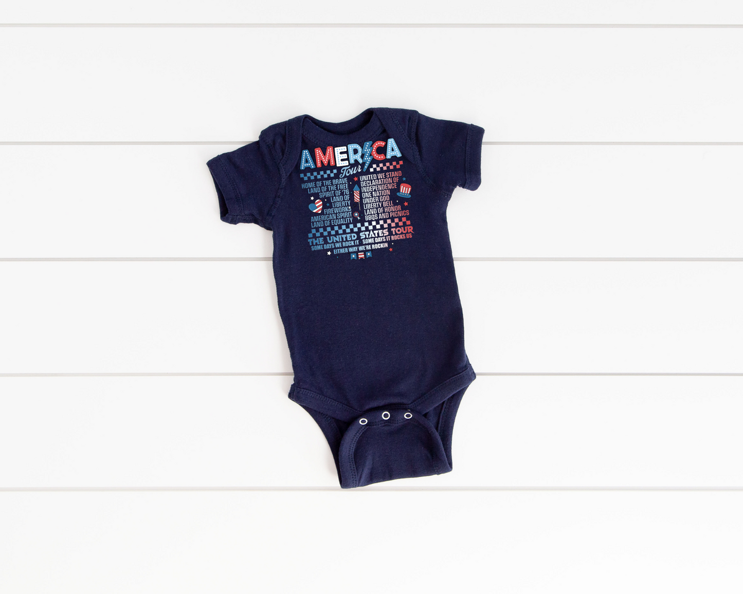 America Baby Bodysuits