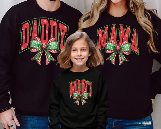 Family Christmas Crews (Youth) La Bella Rose Boutique