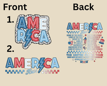 America 4th of July Tees