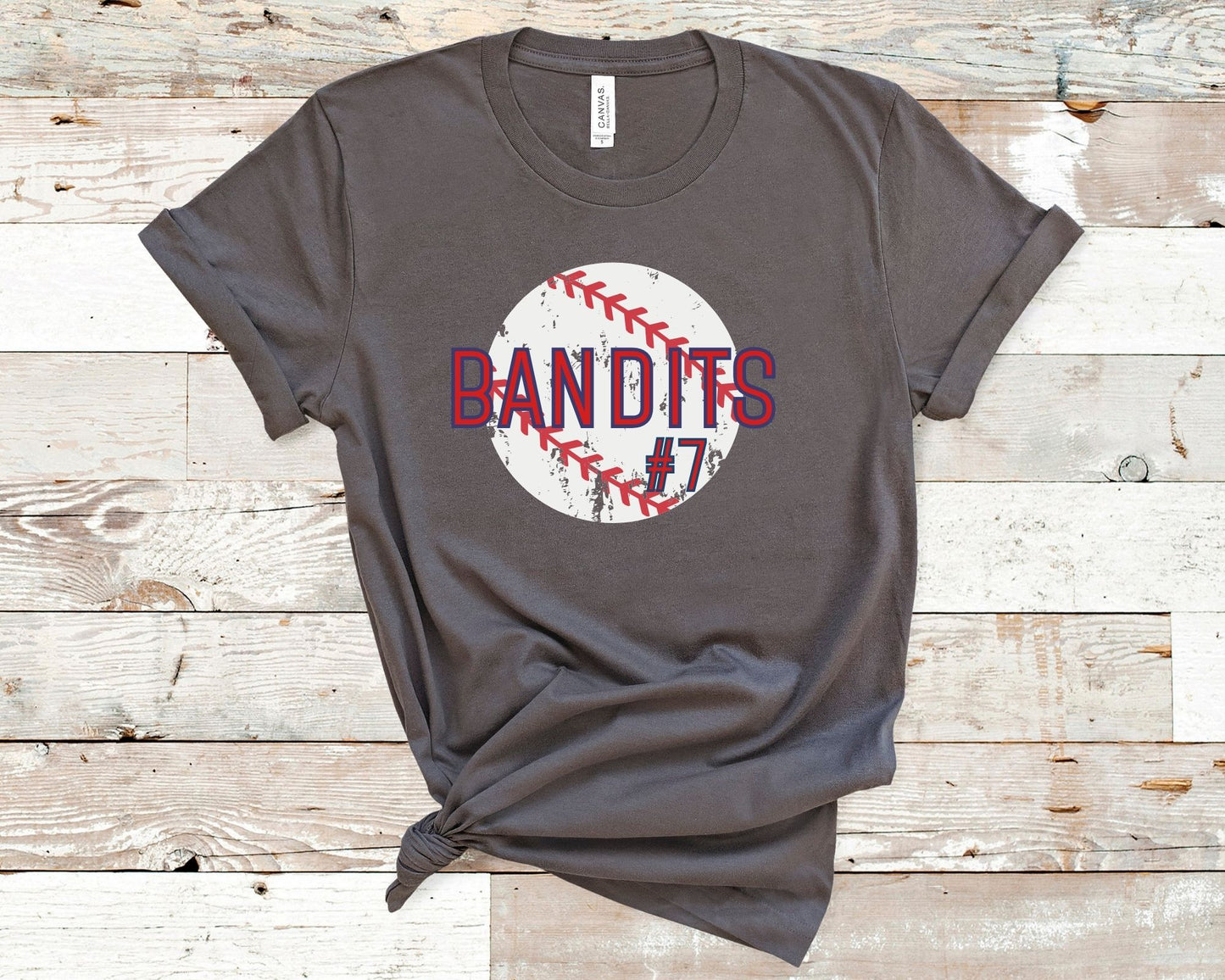 Bandits Baseball Distressed Ball Tee