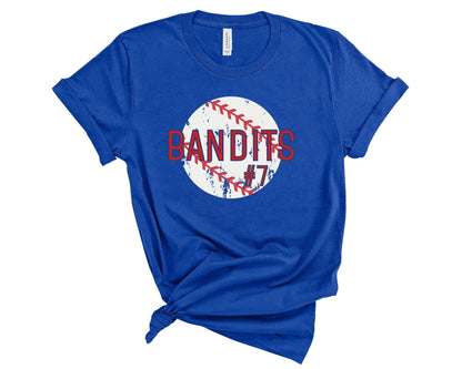 Bandits Baseball Distressed Ball Tee