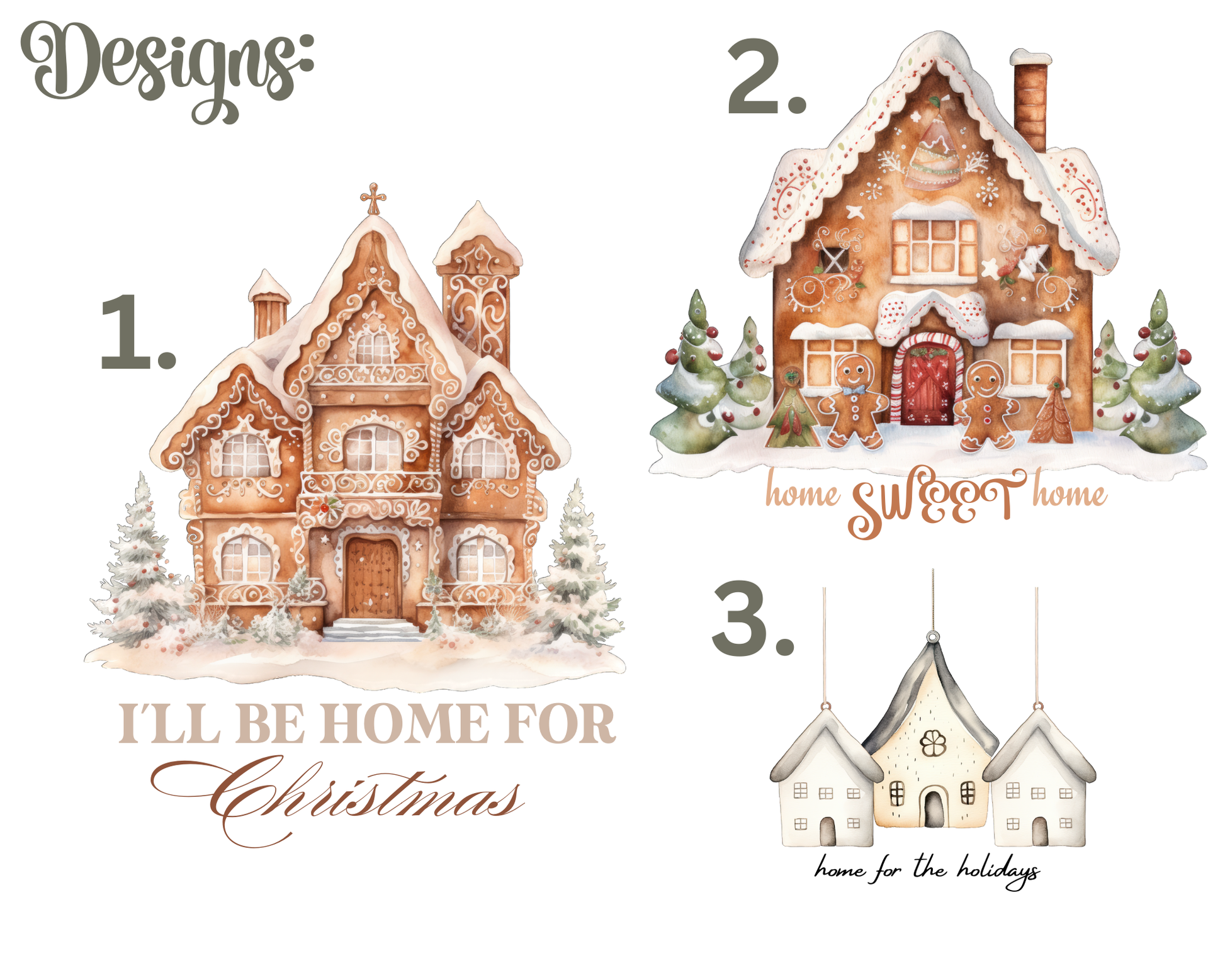 Festive Gingerbread House Tea Towel La Bella Rose Boutique