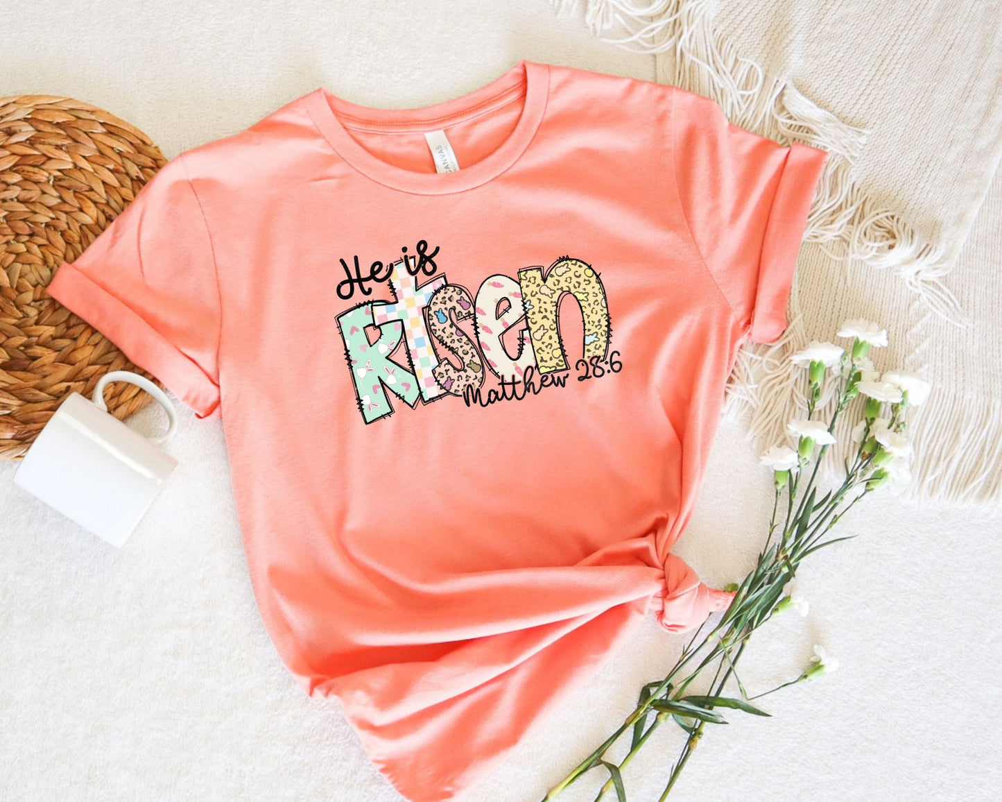 He Is Risen Easter Tee