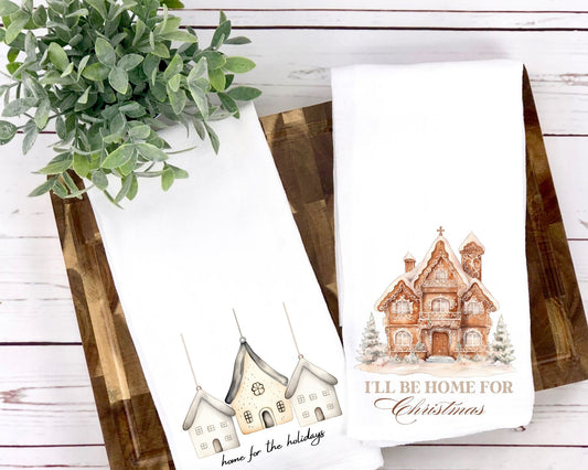 Festive Gingerbread House Tea Towel La Bella Rose Boutique