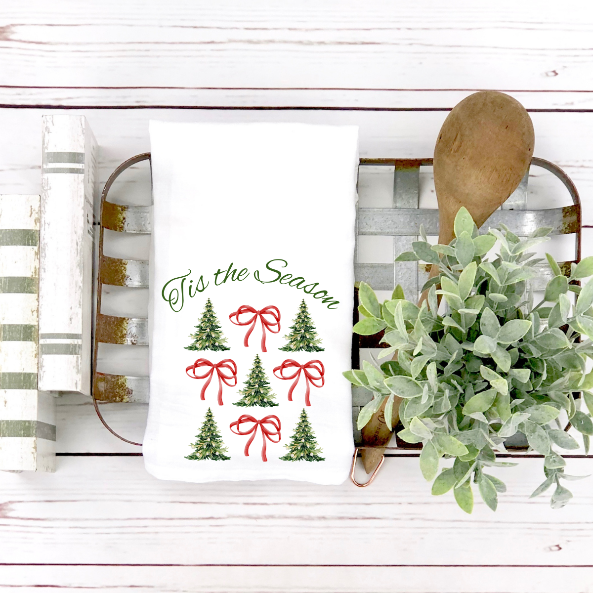 Festive Holiday Kitchen Towel La Bella Rose Boutique