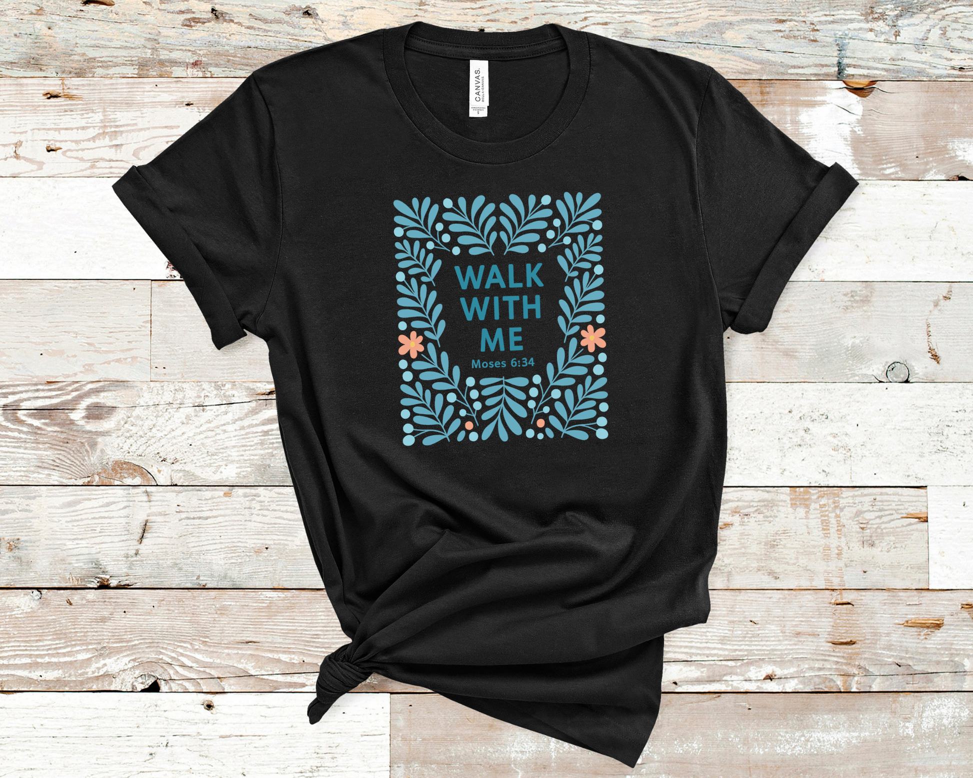 2026 Girls Camp | Walk With Me | Moses 6:34 | Watercolor Tees La Bella Rose Boutique