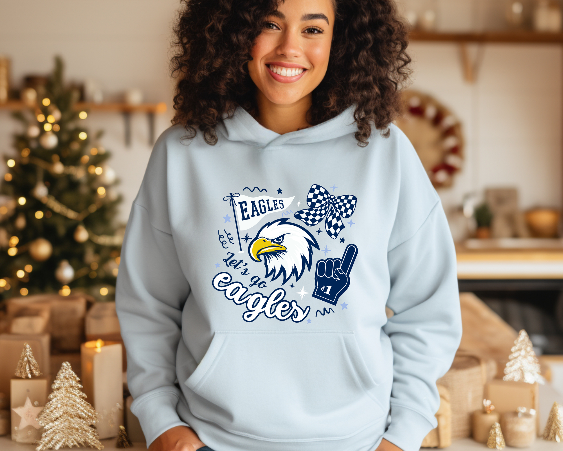 Eagle Rock "Let's Go Eagles" Hoodie La Bella Rose Boutique