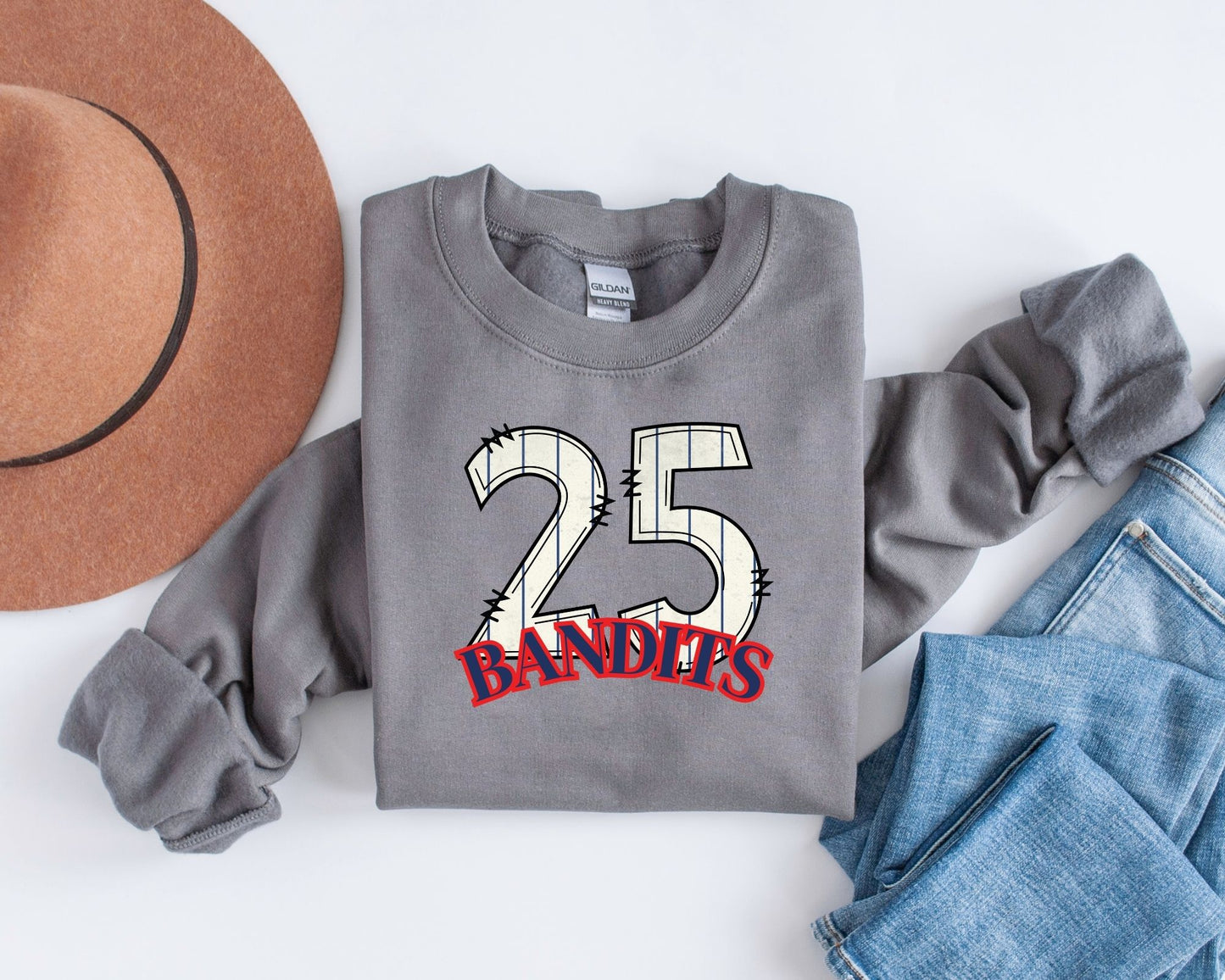 Bandits Baseball Jersey Number Sweatshirt