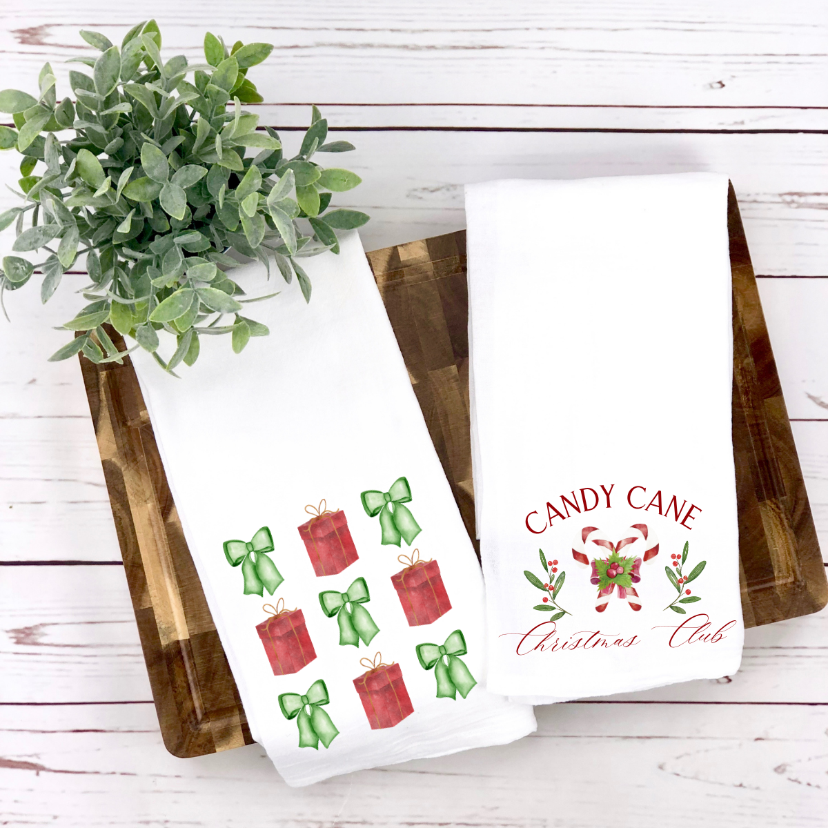 Festive Holiday Kitchen Towel La Bella Rose Boutique