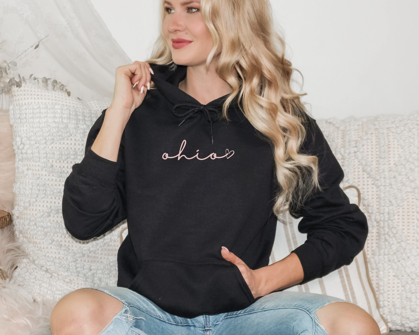 Custom Cursive State Hoodie