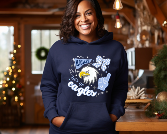 Eagle Rock "Let's Go Eagles" Hoodie La Bella Rose Boutique