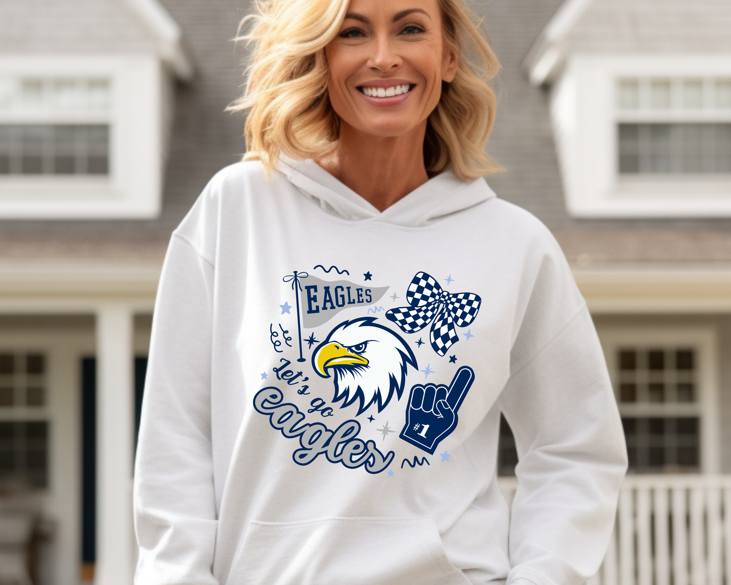 Eagle Rock "Let's Go Eagles" Hoodie La Bella Rose Boutique
